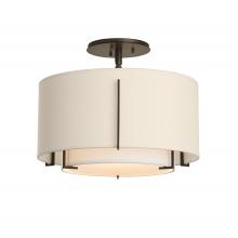 Hubbardton Forge 126501-SKT-14-SF1099-SA1590 - Exos Small Double Shade Semi-Flush