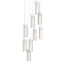  131104-SKT-LONG-85-GG0065 - Exos Glass 9-Light Pendant