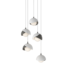 Hubbardton Forge 131125-SKT-LONG-20-02-GG0711 - Brooklyn 5-Light Double Shade Pendant