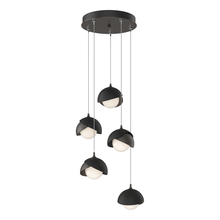 Hubbardton Forge 131125-SKT-STND-14-10-GG0711 - Brooklyn 5-Light Double Shade Pendant