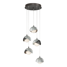 Hubbardton Forge 131125-SKT-STND-89-82-GG0711 - Brooklyn 5-Light Double Shade Pendant