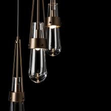 Hubbardton Forge 131127-SKT-LONG-05-ZM0434 - Link 5-Light Clear Glass Pendant