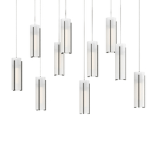  131204-SKT-LONG-20-GG0065 - Exos Glass 10-Light Pendant