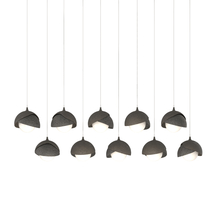 Hubbardton Forge 131205-SKT-LONG-07-20-GG0711 - Brooklyn 10-Light Double Shade Pendant