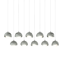 Hubbardton Forge 131205-SKT-LONG-82-82-GG0711 - Brooklyn 10-Light Double Shade Pendant