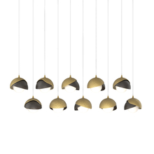 Hubbardton Forge 131205-SKT-LONG-86-14-GG0711 - Brooklyn 10-Light Double Shade Pendant