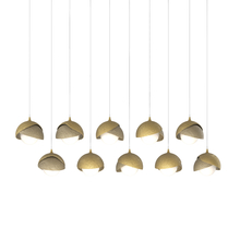 Hubbardton Forge 131205-SKT-LONG-86-84-GG0711 - Brooklyn 10-Light Double Shade Pendant