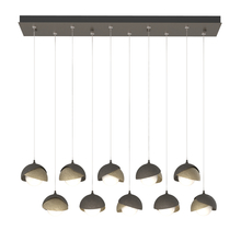 Hubbardton Forge 131205-SKT-STND-07-84-GG0711 - Brooklyn 10-Light Double Shade Pendant