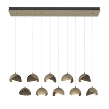 Hubbardton Forge 131205-SKT-STND-84-05-GG0711 - Brooklyn 10-Light Double Shade Pendant