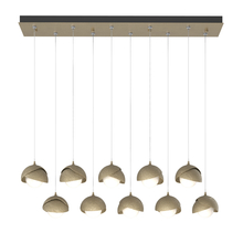 Hubbardton Forge 131205-SKT-STND-84-84-GG0711 - Brooklyn 10-Light Double Shade Pendant