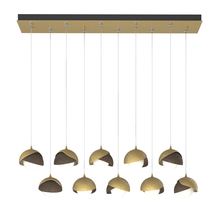 Hubbardton Forge 131205-SKT-STND-86-05-GG0711 - Brooklyn 10-Light Double Shade Pendant