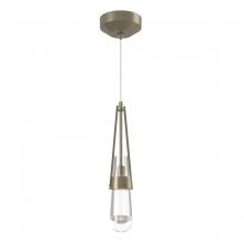 Hubbardton Forge 161040-SKT-STND-84-ZM0434 - Link Clear Glass Low Voltage Mini Pendant