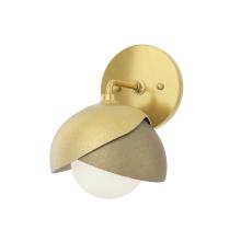 Hubbardton Forge 201374-SKT-86-84-GG0711 - Brooklyn 1-Light Double Shade Bath Sconce