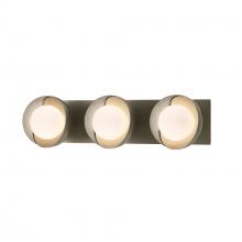 Hubbardton Forge 201378-SKT-84-82-GG0711 - Brooklyn 3-Light Straight Double Shade Bath Sconce