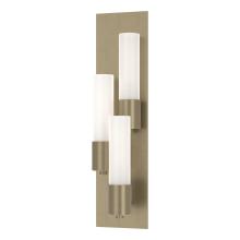 Hubbardton Forge 204423-SKT-LFT-84-GG0392 - Pillar 3 Light Sconce