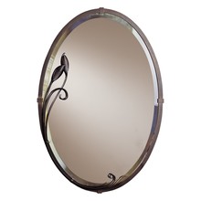  710014-05 - Beveled Oval Mirror with Leaf