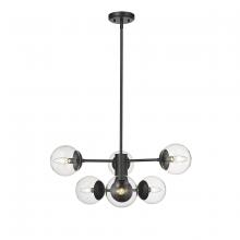  8156-MB - Avell 6-Light Pendant light Matte Black