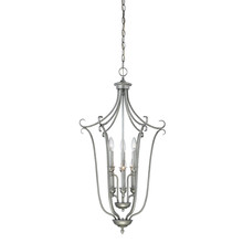  1336-RS - Fulton 6-Light Pendant light Rubbed Silver