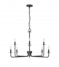  12508-MB - Marceline 8-Light Chandelier Ceiling Light Matte Black