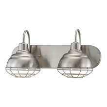  5422-SN - Neo-Industrial 2-Light Vanity Satin Nickel