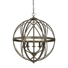  2285-AS - Lakewood 5-Light Pendant light Antique Silver