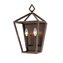  2572-RBZ - 2-Light Wall Sconce Rubbed Bronze