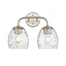  498002-MG - Gallos 2-Light Vanity Modern Gold