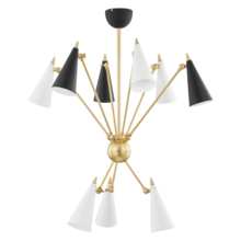  H441809-AGB/BKWH - Moxie Chandelier