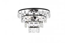  1101F16BK - Ella 16 Inch Flush Mount in Black