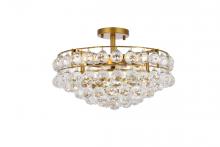  1107F18BR - Savannah 18 Inch Flush Mount in Brass