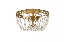  1112F10BR - Kylie 10 Inch Flush Mount in Brass