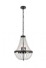  1113D14BK - Valeria 14 Inch Pendant in Black