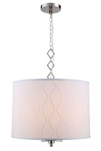 Elegant 1457D23PN - Meridian Collection Chandelier D:23 H:19 Lt:4 Polished Nickel Finish