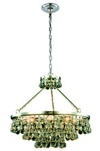 Elegant 1509D26PN - Bettina 8 light Polished Nickel Pendant Clear Royal Cut Crystal