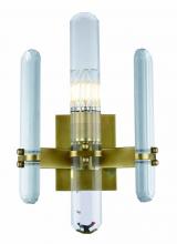  1530W10BB/RC - Lincoln 1 Light Burnished Brass Wall Sconce Clear Royal Cut Crystal