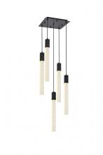  2066D16BK - Weston 5 Lights Pendant in Black