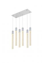  2066D32C - Weston 6 Lights Pendant in Chrome