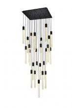  2066G36BK - Weston 25 Lights Pendant in Black