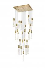  2088G36SG - Aurora 36 inch Chandelier in Satin Gold