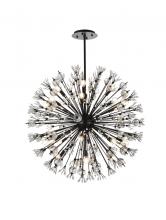  2550D38BK - Vera 38 inch crystal starburst round pendant in black