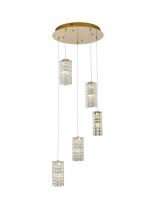  3680D5RSG - Aston 20 inch LED Pendant in Satin Gold