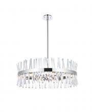  6200D32C - Serephina 32 Inch Crystal Round Chandelier Light in Chrome