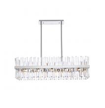  6200G42C - Serephina 42 Inch Crystal Rectangle Chandelier Light in Chrome