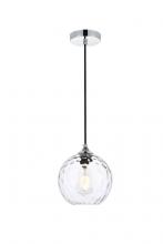  LD2281C - Cashel 8 inch chrome pendant