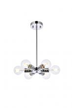  LD2338C - Reyes 6 lights chrome pendant