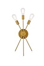  LD640W10BR - Lucca 11 inch bath sconce in brass