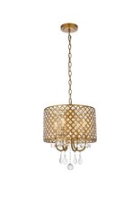  LD711D14BR - Elise 14 Inch Pendant in Brass