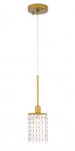  LD7500BR - Taylor 1 light Brass Pendant