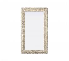  MR4A2442LN - Rectangle Cornhusk Mirror 24x42 in Linen White