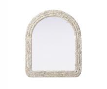  MR4G3036LN - Arch Cornhusk Mirror 30x36 in Linen White